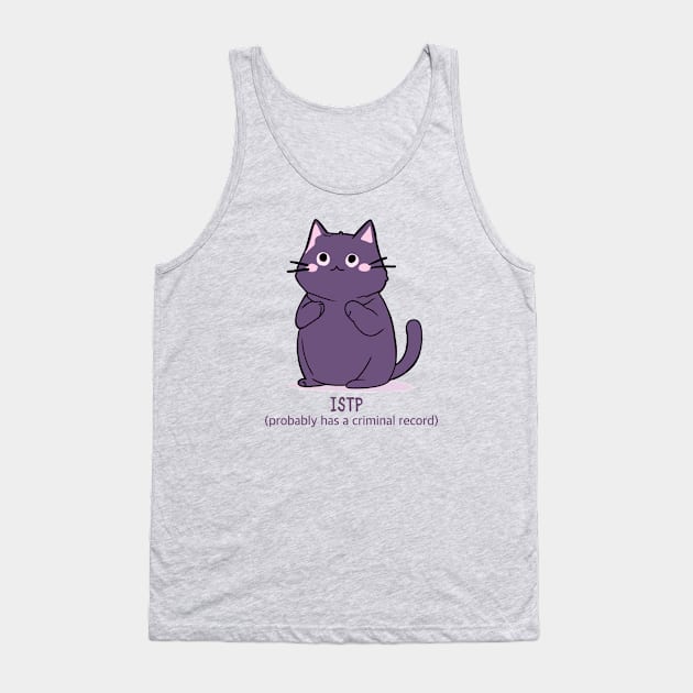 ISTP cat Tank Top by haventhings